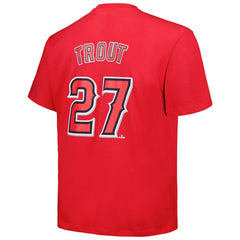 Mike Trout Los Angeles Angels Fanatics Big & Tall Name & Number T-Shirt | MLB For sale