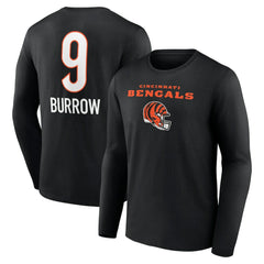 Cincinnati Bengals  Joe Burrow  Team Wordmark Long Sleeve T-Shirt
