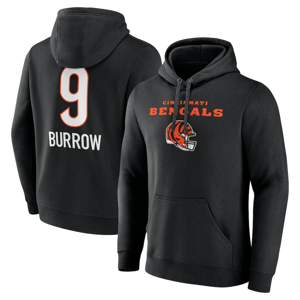 Cincinnati Bengals  Joe Burrow  Team Wordmark Pullover Hoodie