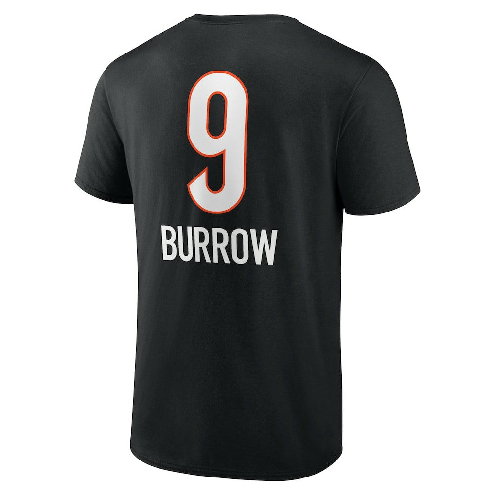 Cincinnati Bengals  Joe Burrow  Team Wordmark Name & Number T-Shirt