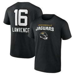 Jacksonville Jaguars  Trevor Lawrence  Team Wordmark Name & Number T-Shirt