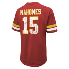 Kansas City Chiefs  Patrick Mahomes  Majestic Threads Name & Number Oversize Fit T-Shirt