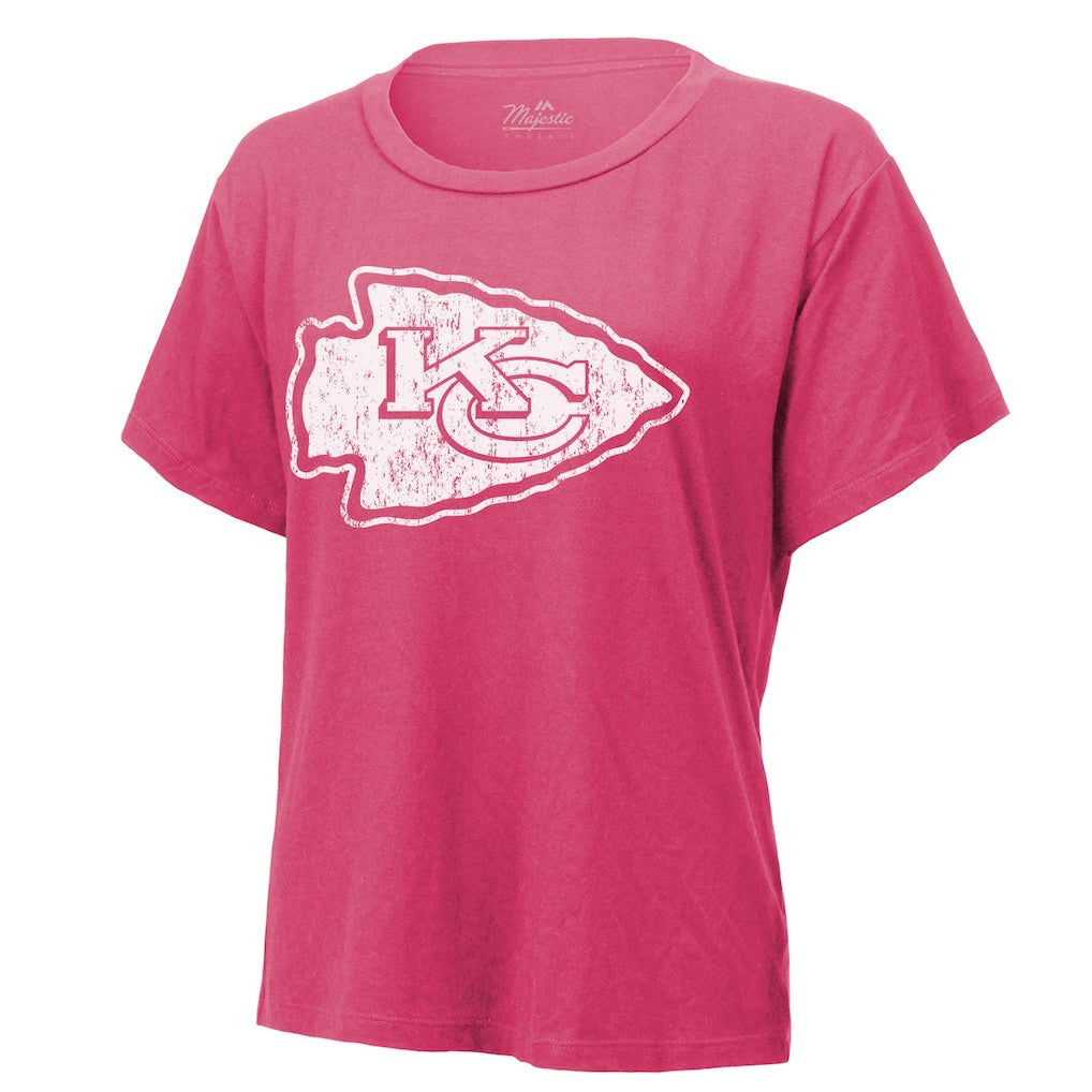 Kansas City Chiefs  Patrick Mahomes  Majestic Threads Women's Name & Number T-Shirt