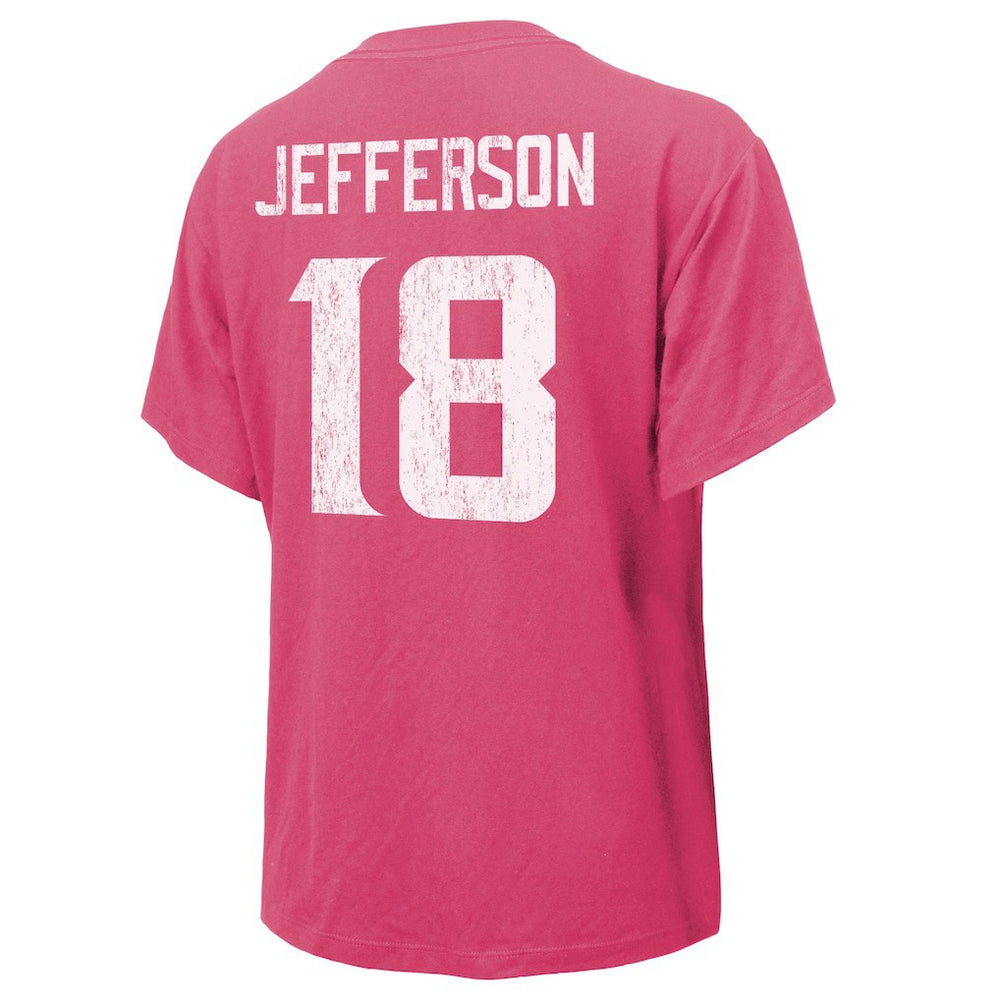 Minnesota Vikings  Justin Jefferson  Majestic Threads Women's Name & Number T-Shirt