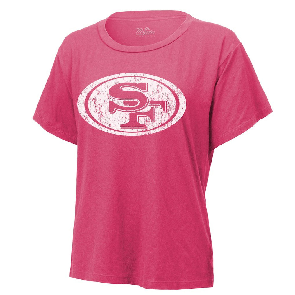San Francisco 49ers  Christian McCaffrey  Majestic Threads Women's Name & Number T-Shirt