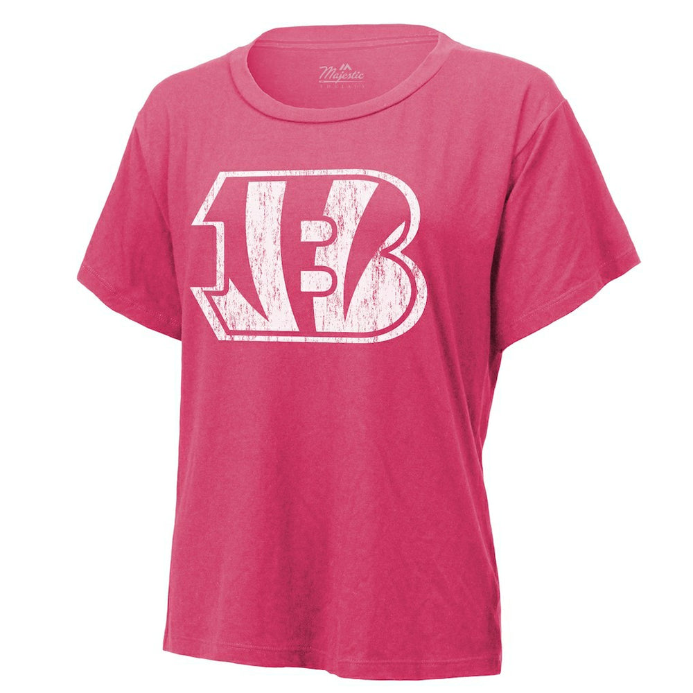 Cincinnati Bengals  Joe Burrow  Majestic Threads Women's Name & Number T-Shirt