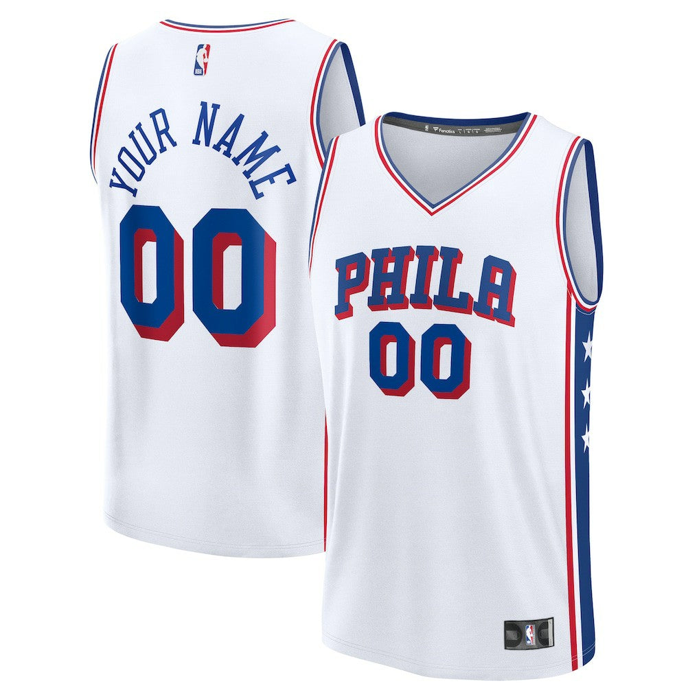 Philadelphia 76ers Fast Break Custom Jersey Discount