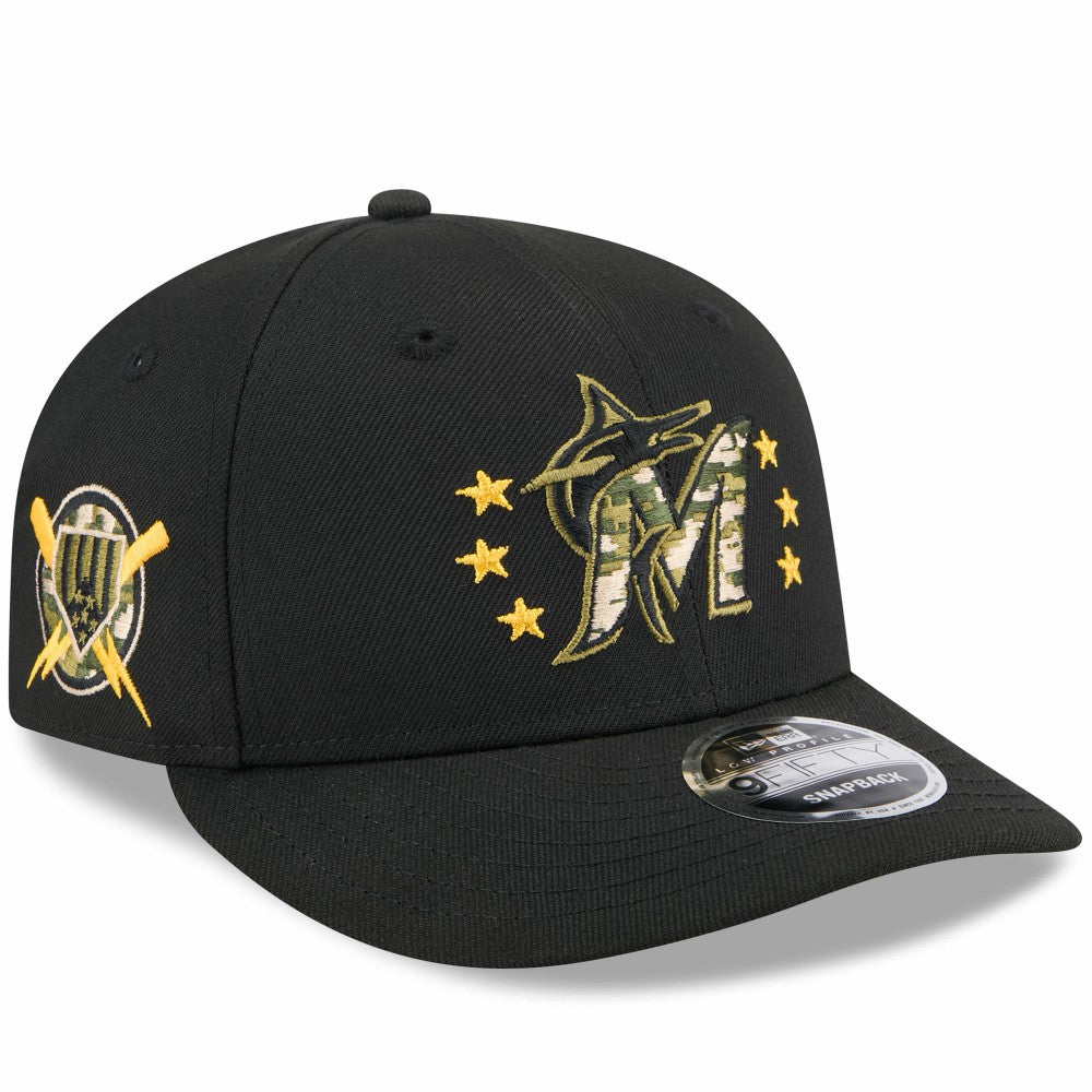 Miami Marlins New Era 2024 Armed Forces Day Low Profile 9FIFTY Snapback Hat | MLB Near me