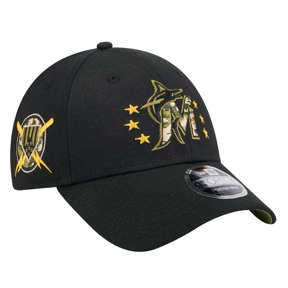 Miami Marlins New Era 2024 Armed Forces Day 9FORTY Adjustable Hat | MLB Online