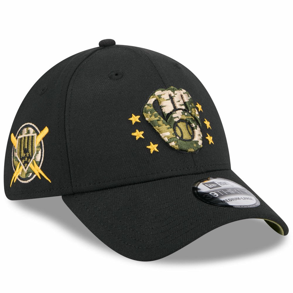 Milwaukee Brewers New Era 2024 Armed Forces Day 39THIRTY Flex Hat | MLB On Sale