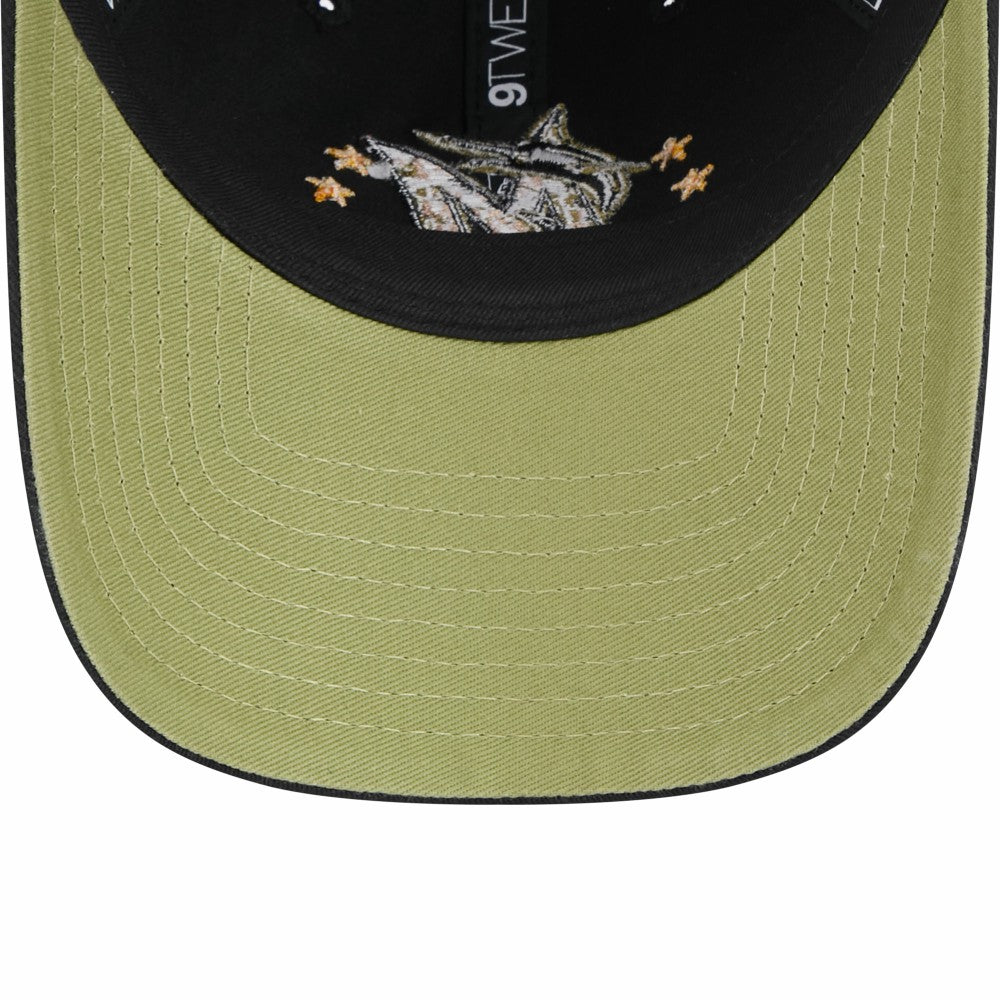 Miami Marlins New Era Women's 2024 Armed Forces Day 9TWENTY Adjustable Hat | MLB On Sale
