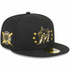 Miami Marlins New Era 2024 Armed Forces Day On-Field 59FIFTY Fitted Hat | MLB New