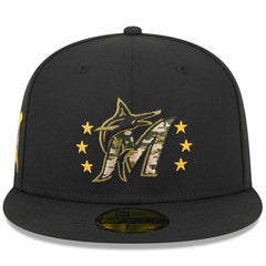 Miami Marlins New Era 2024 Armed Forces Day On-Field 59FIFTY Fitted Hat | MLB New