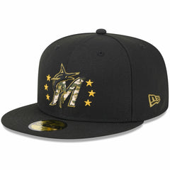 Miami Marlins New Era 2024 Armed Forces Day On-Field 59FIFTY Fitted Hat | MLB New