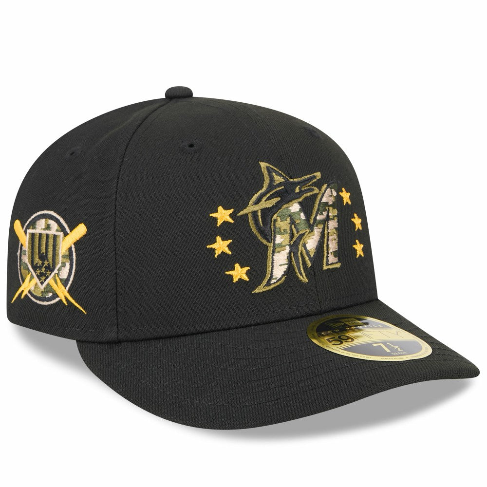 Miami Marlins New Era 2024 Armed Forces Day Low Profile 59FIFTY Fitted Hat | MLB Near me