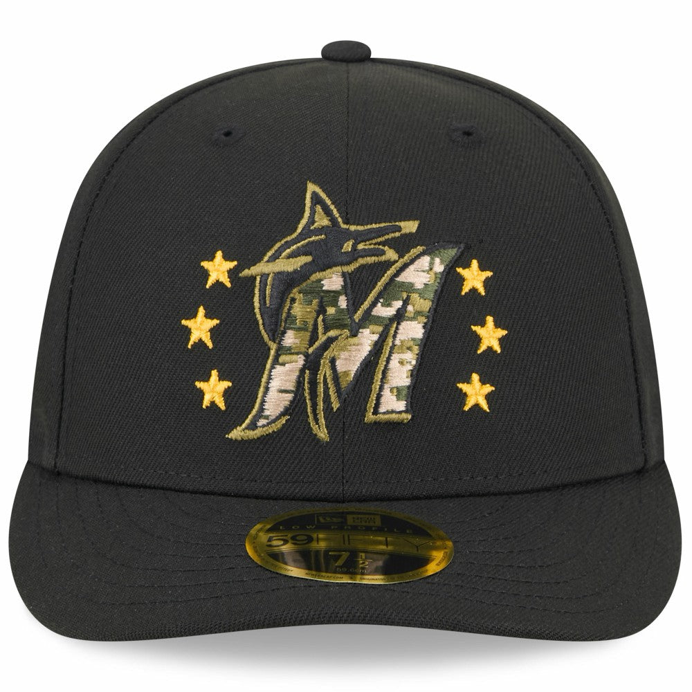 Miami Marlins New Era 2024 Armed Forces Day Low Profile 59FIFTY Fitted Hat | MLB Near me