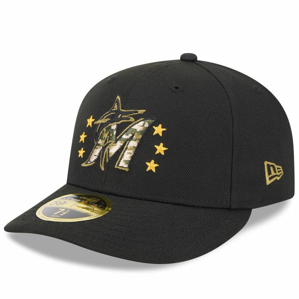 Miami Marlins New Era 2024 Armed Forces Day Low Profile 59FIFTY Fitted Hat | MLB Near me