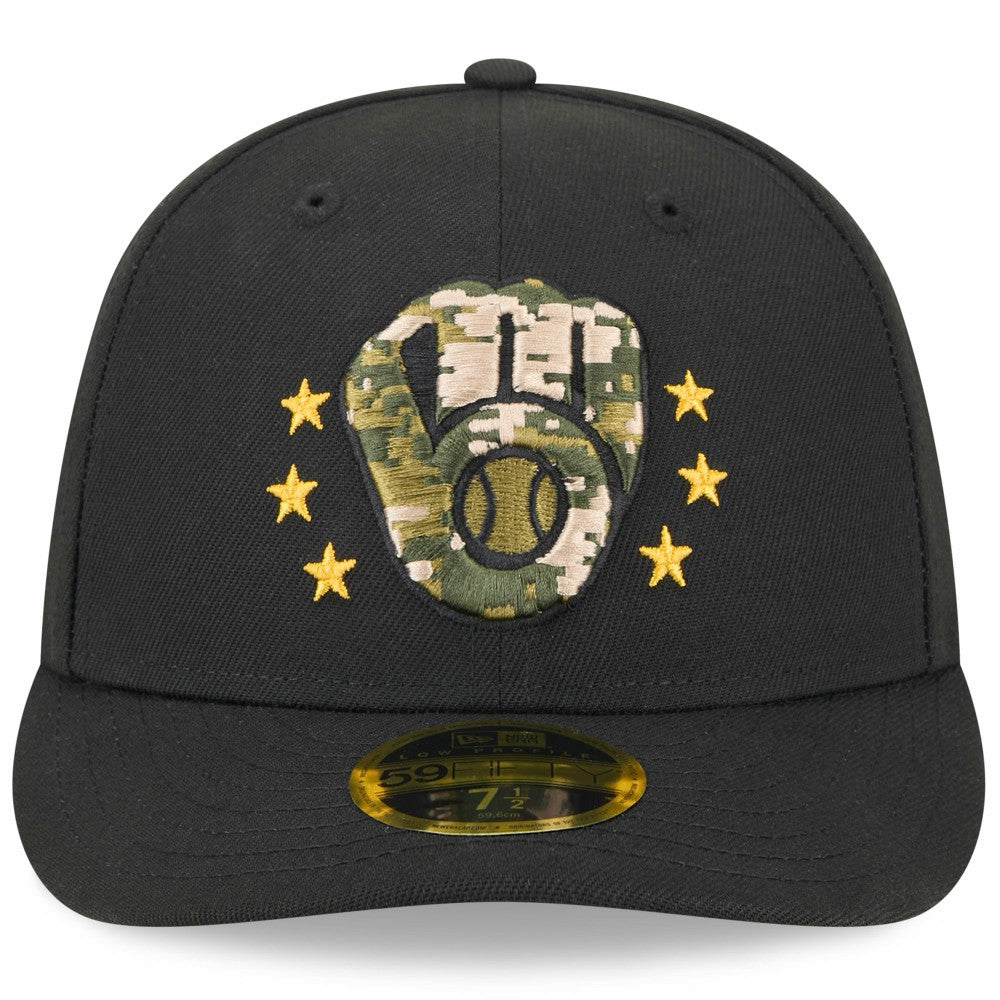 Milwaukee Brewers New Era 2024 Armed Forces Day Low Profile 59FIFTY Fitted Hat | MLB New