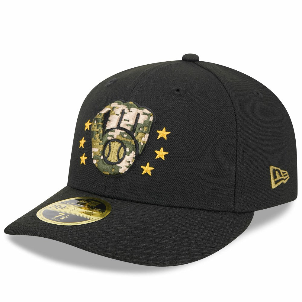 Milwaukee Brewers New Era 2024 Armed Forces Day Low Profile 59FIFTY Fitted Hat | MLB New