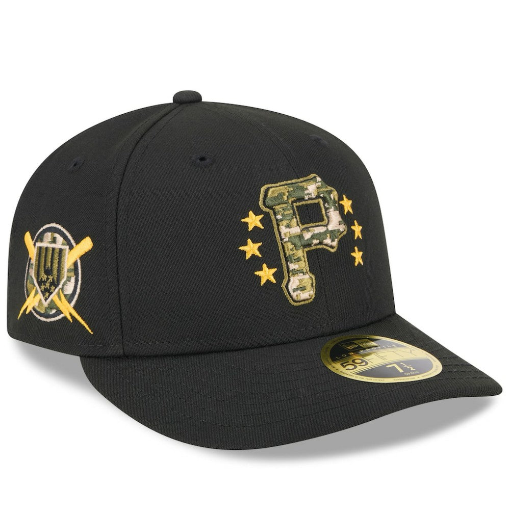 Pittsburgh Pirates New Era 2024 Armed Forces Day Low Profile 59FIFTY Fitted Hat | MLB For sale