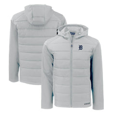 Detroit Tigers Cutter & Buck Evoke Hybrid Eco Softshell Recycled Full-Zip Hoodie | MLB Shop