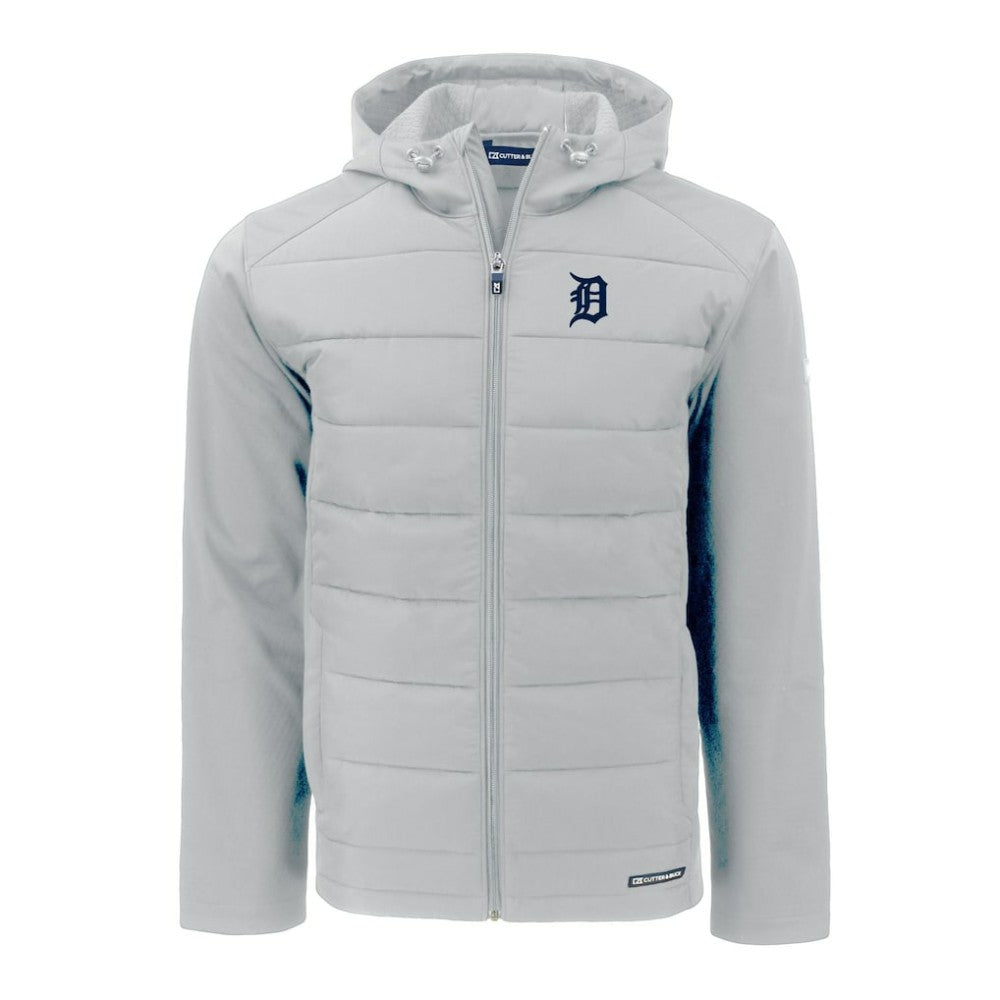 Detroit Tigers Cutter & Buck Evoke Hybrid Eco Softshell Recycled Full-Zip Hoodie | MLB Shop