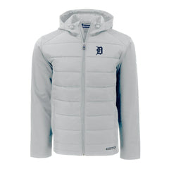 Detroit Tigers Cutter & Buck Evoke Hybrid Eco Softshell Recycled Full-Zip Hoodie | MLB Shop