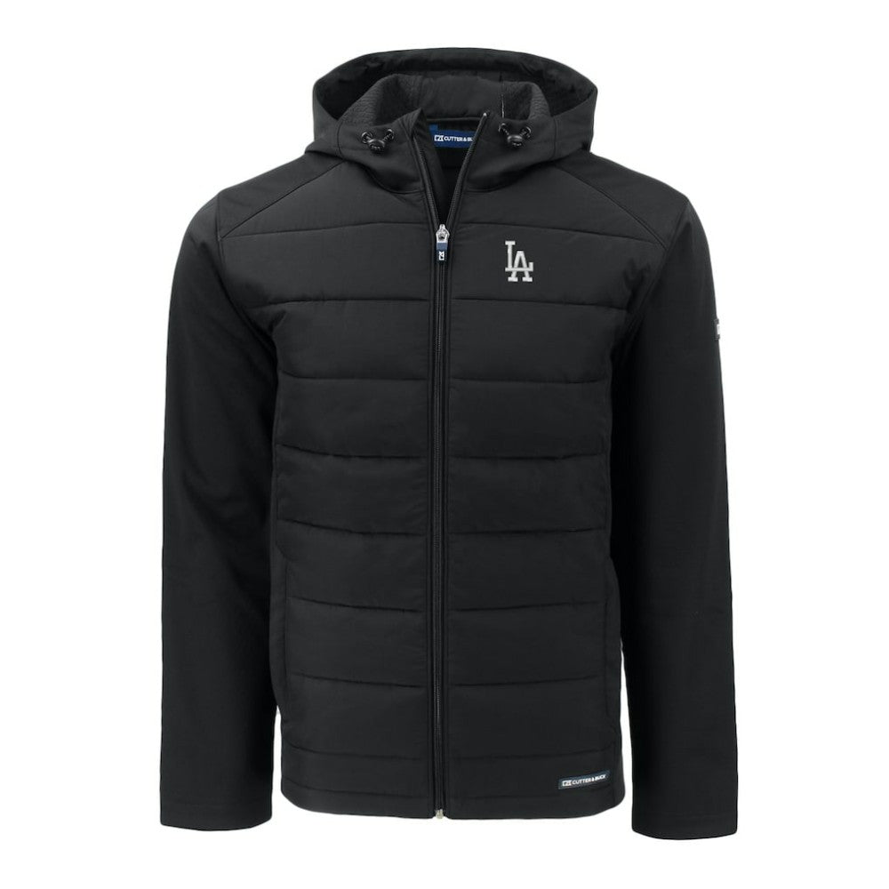 Los Angeles Dodgers Cutter & Buck Evoke Hybrid Eco Softshell Recycled Full-Zip Hoodie | MLB Outlet