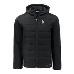 Los Angeles Dodgers Cutter & Buck Evoke Hybrid Eco Softshell Recycled Full-Zip Hoodie | MLB Outlet