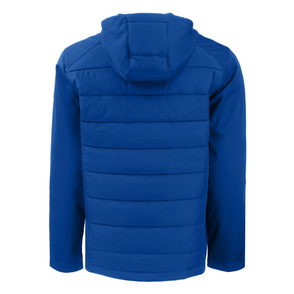 New York Mets Cutter & Buck Evoke Hybrid Eco Softshell Recycled Full-Zip Hoodie | MLB Discount
