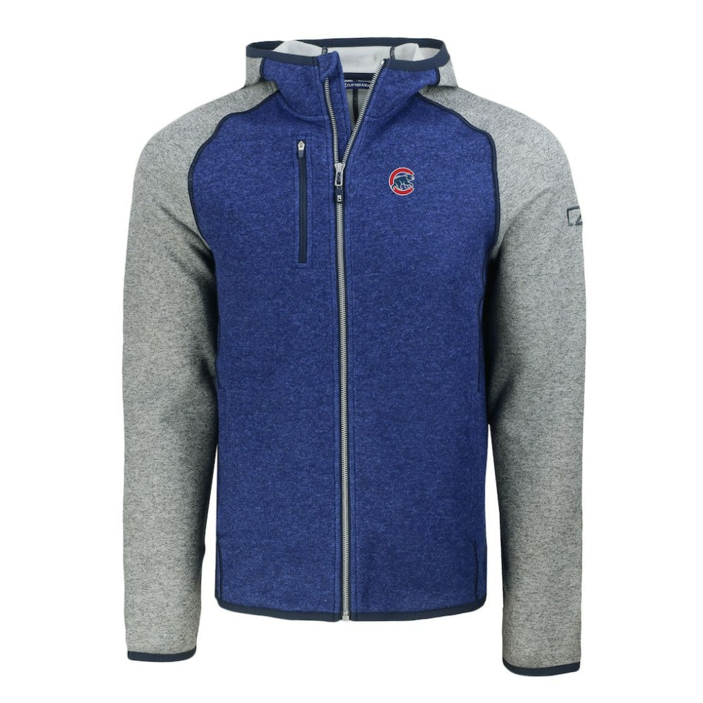 Chicago Cubs Cutter & Buck Mainsail Full-Zip Hooded Jacket | MLB On Sale
