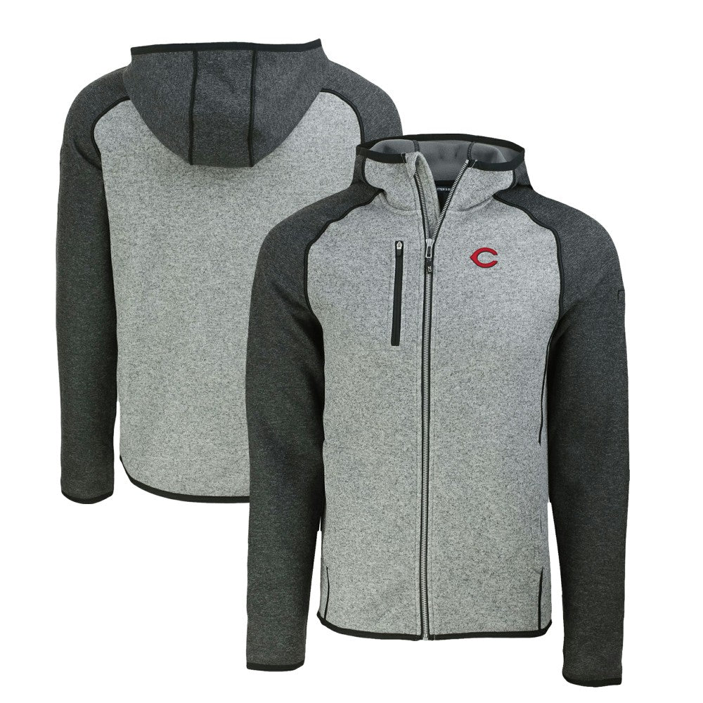 Cincinnati Reds Cutter & Buck Mainsail Full-Zip Hooded Jacket | MLB Discount