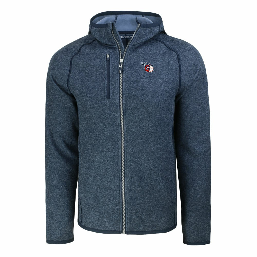 Cleveland Guardians Cutter & Buck Mainsail Full-Zip Hooded Jacket | MLB Discount