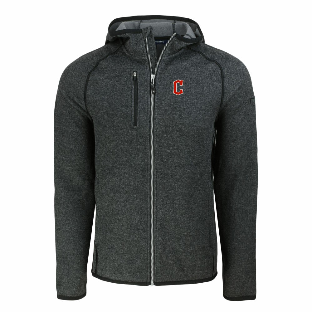 Cleveland Guardians Cutter & Buck Mainsail Full-Zip Hooded Jacket | MLB Shop