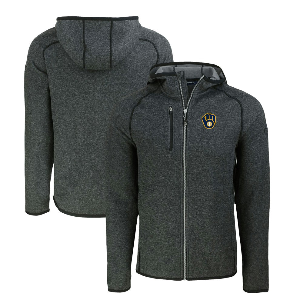 Milwaukee Brewers Cutter & Buck Mainsail Full-Zip Hooded Jacket | MLB For sale