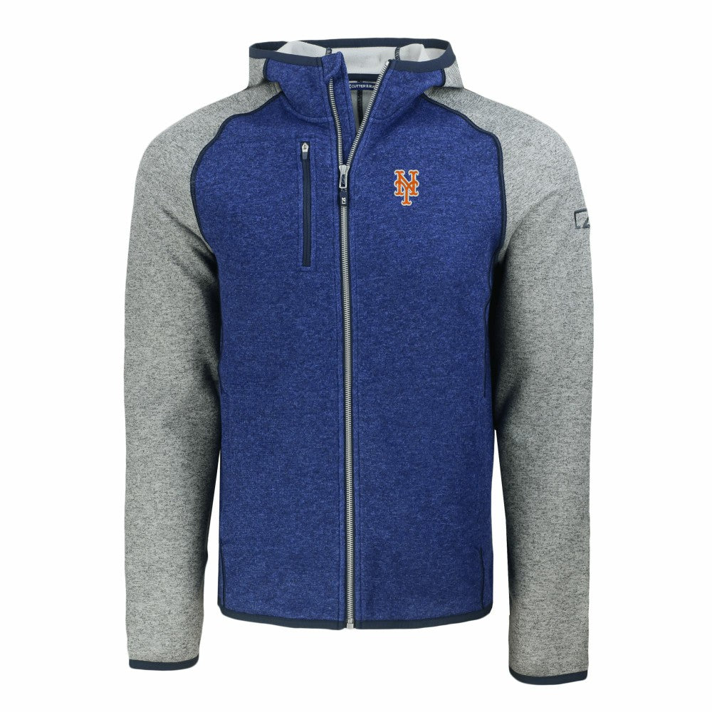 New York Mets Cutter & Buck Mainsail Full-Zip Hooded Jacket | MLB Online