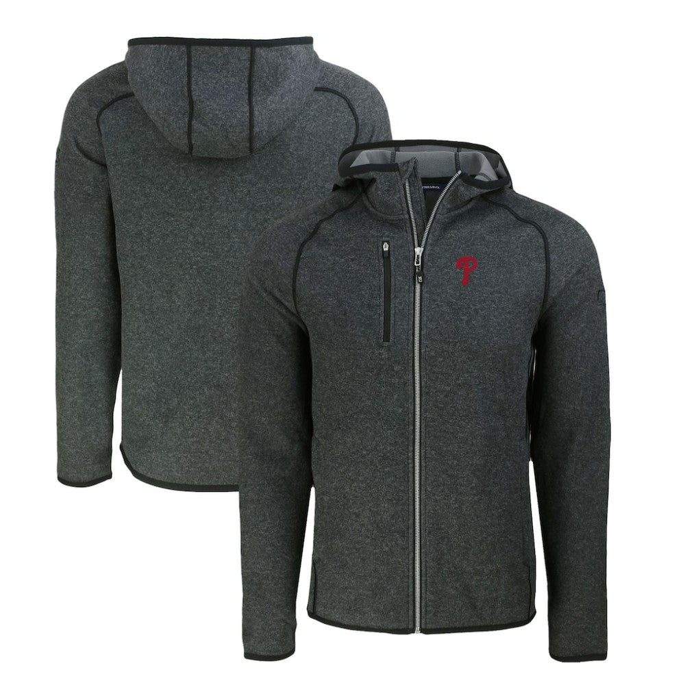 Philadelphia Phillies Cutter & Buck Mainsail Full-Zip Hooded Jacket | MLB New