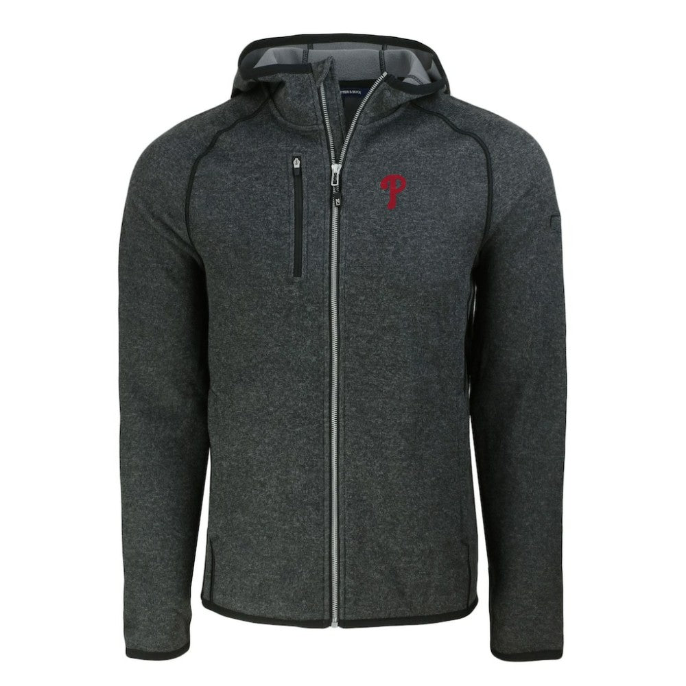 Philadelphia Phillies Cutter & Buck Mainsail Full-Zip Hooded Jacket | MLB New
