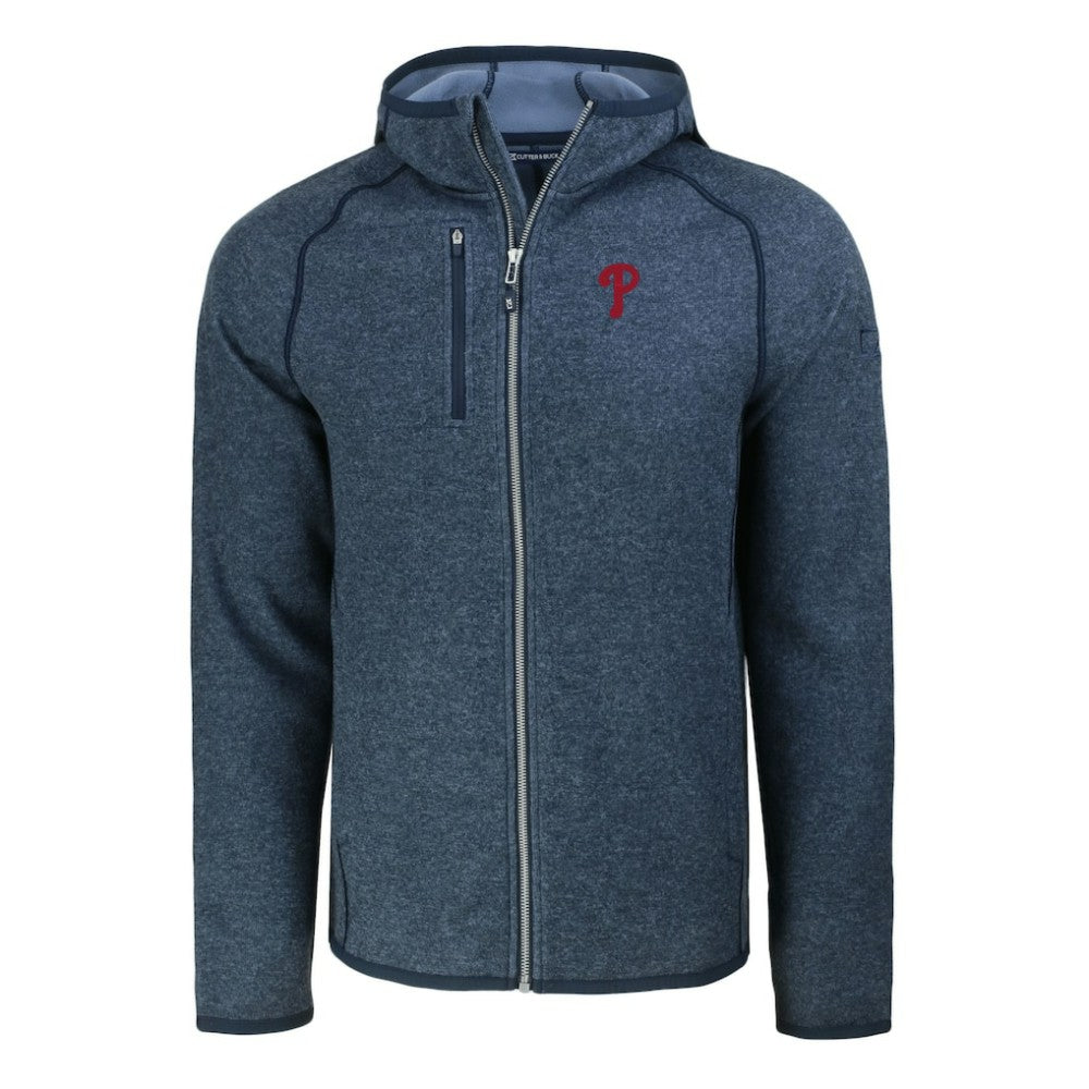 Philadelphia Phillies Cutter & Buck Mainsail Full-Zip Hooded Jacket | MLB Shop
