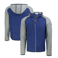 Philadelphia Phillies Cutter & Buck Mainsail Full-Zip Hooded Jacket | MLB US