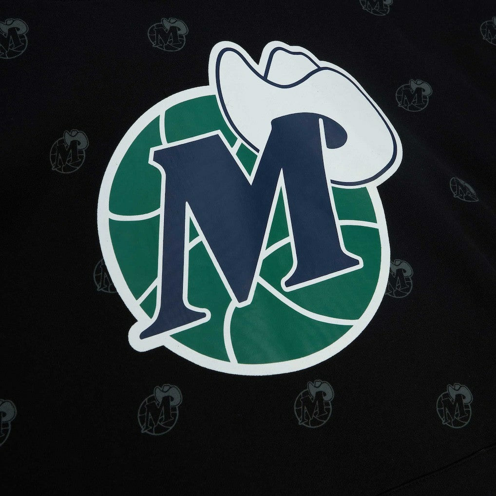 Dallas Mavericks Hardwood Classics Allover Print Pullover Hoodie sale Online