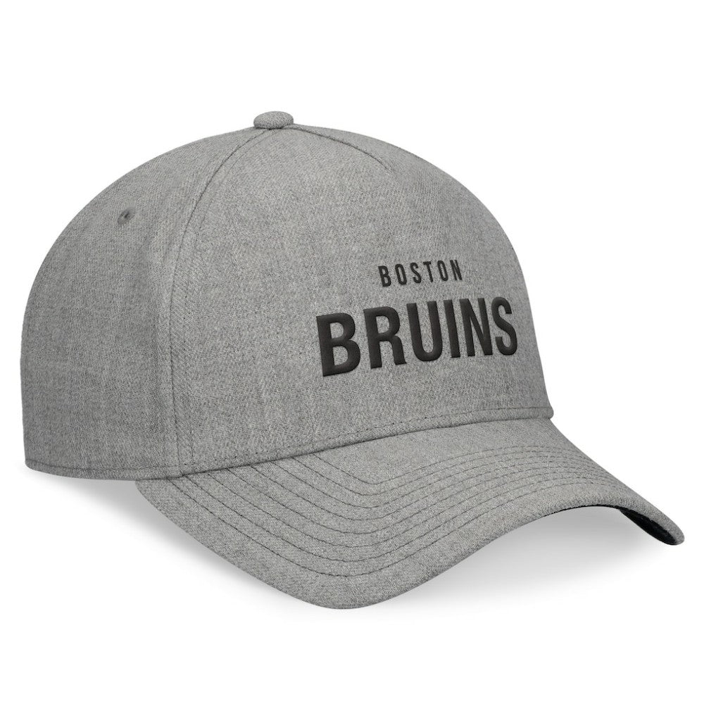 Boston Bruins Fanatics Elements A-Frame Leather Strapback Hat Outlet