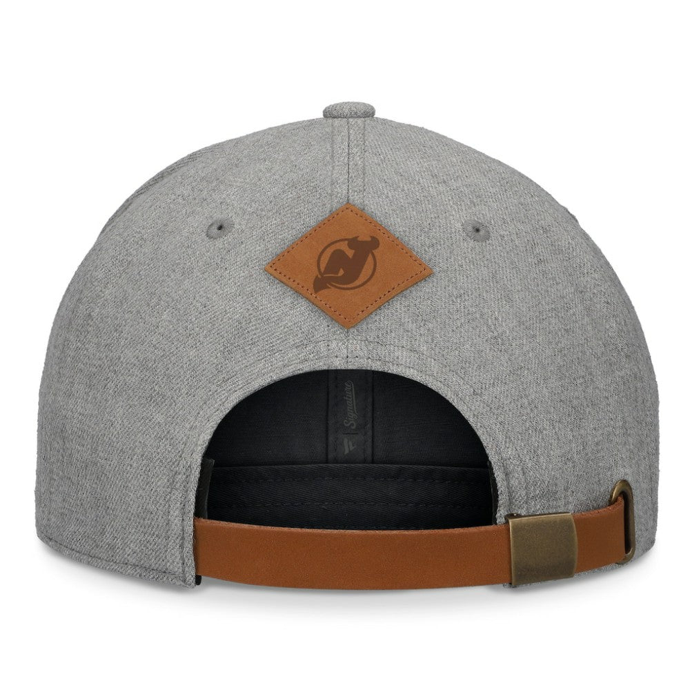 New Jersey Devils Fanatics Elements A-Frame Leather Strapback Hat For Sale