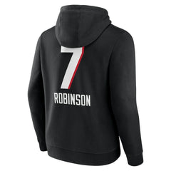 Atlanta Falcons  Bijan Robinson  Team Wordmark Name & Number Pullover Hoodie
