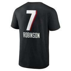 Atlanta Falcons  Bijan Robinson  Team Wordmark Name & Number T-Shirt