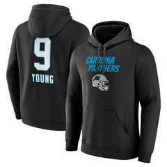 Carolina Panthers  Bryce Young  Team Wordmark Name & Number Pullover Hoodie