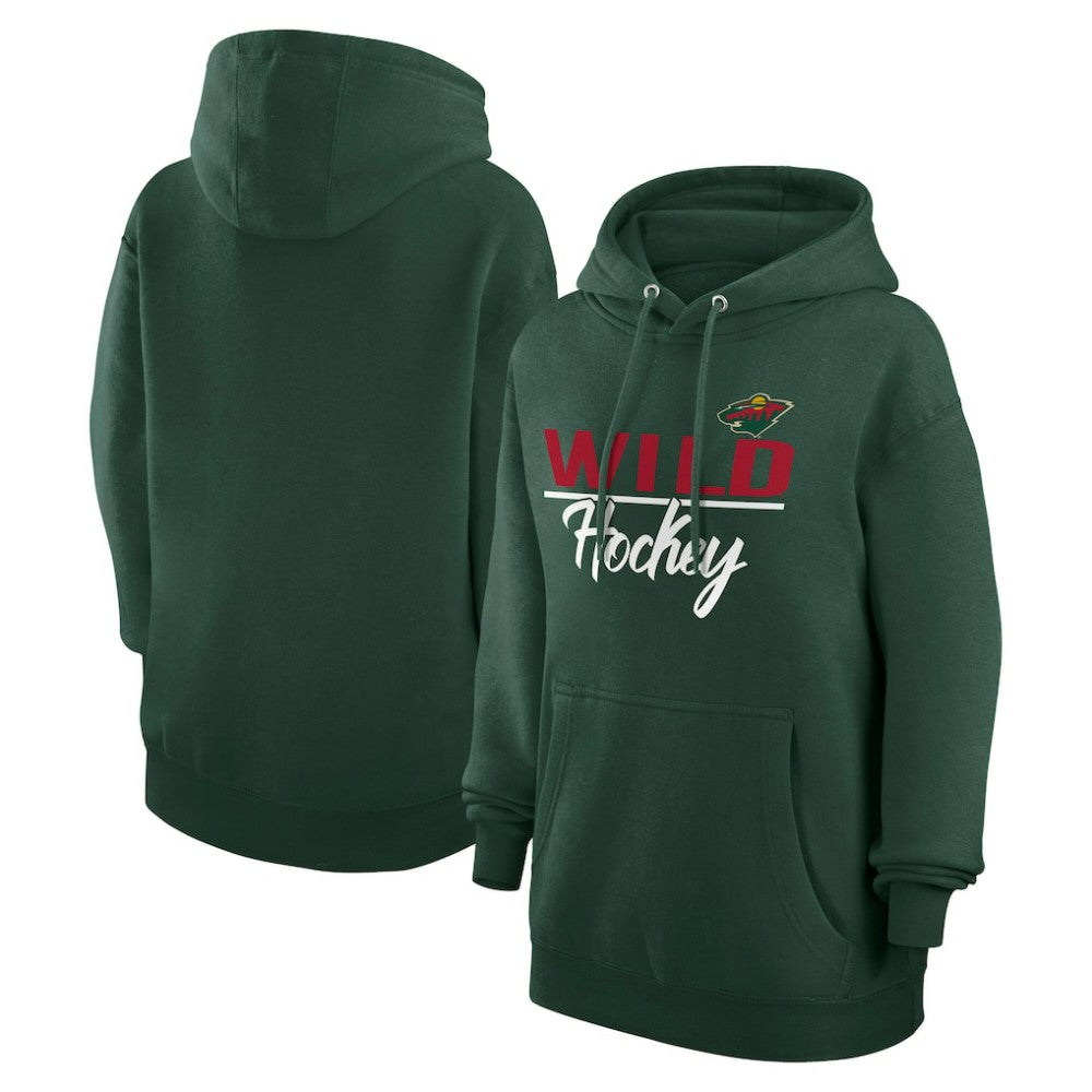 Minnesota Wild G-III 4Her by Carl Banks Women's Team Sport Tri-Blend Fleece Hoodie Sale
