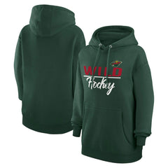 Minnesota Wild G-III 4Her by Carl Banks Women's Team Sport Tri-Blend Fleece Hoodie Sale