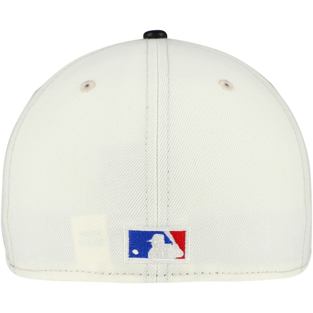 Chicago Bulls Faux Leather Visor Two-Tone 59FIFTY Fitted Hat For Sale