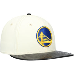 Golden State Warriors Faux Leather Visor Two-Tone 59FIFTY Fitted Hat sale For Sale